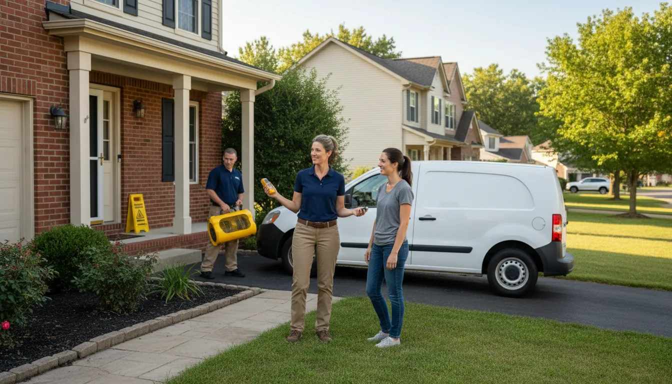 Residential water damage restoration in Blackburn, MO